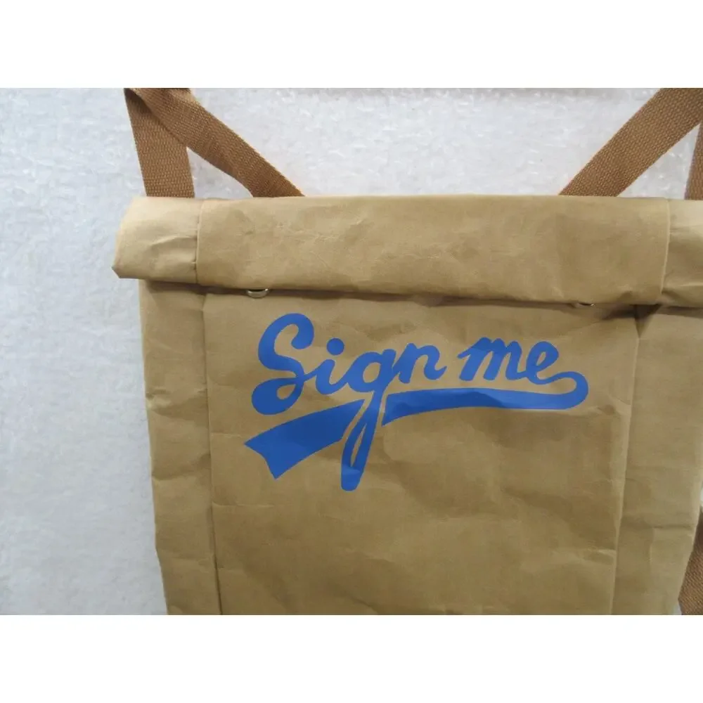 NWT Drawbag Draw Bag Sign Me Signature Paper Bag Backpack Memories Going Away